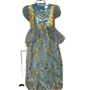 Disney Princess Cinderella Dress Girls SIZE M Blue